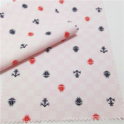 TC Jacquard Shirt Fabric With Printing Onside